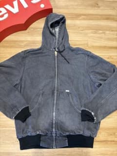 Carhartt デニム ジップパーカー ブラックのサムネイル