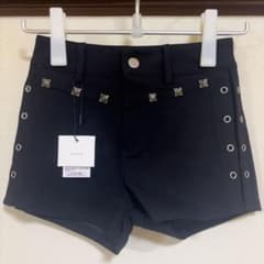 Y2K スタッズ ローライズ ショートパンツ グランジ 平成ギャル 韓国 黒