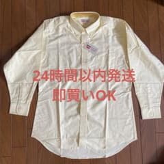 新品未使用 経年劣化 シミ色褪せアリHARVER SHARAY 長袖シャツ 黄Mのサムネイル