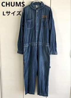 CHUMS チャムス つなぎ デニムオーバーオール Lサイズ 男女兼用 - メルカリ