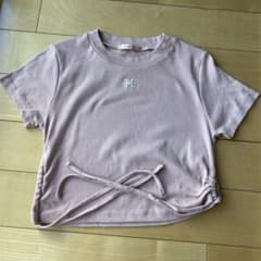 ems ピンク サイドリボンミニTシャツ Fサイズのサムネイル