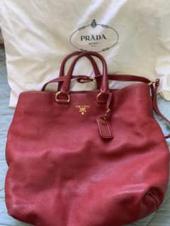 【訳アリ】PRADA☆BN1713☆Vitello Daino2wayトートのサムネイル