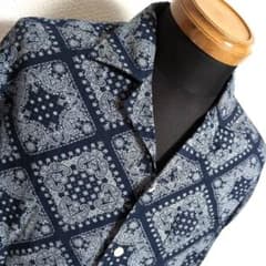 ey5 ブリッラペルイルグスト 長袖シャツ ペイズリー柄 メンズL相当