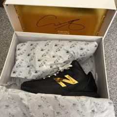 New Balance S01 ブラック/ゴールド　箱あり New Balance S01 ブラック/ゴールド 箱あり - メルカリ