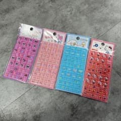 サンリオ シール 4枚セット キティ クロミ マイメロ シナモロール 立体シールのサムネイル