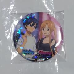 ソードアート・オンライン キリト&アスナ 75mmホログラム缶バッジ
