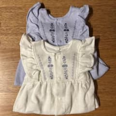 petit main レースベスト付きロンパース　80cmのサムネイル