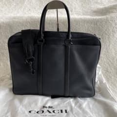 COACH 57781 メトロポリタン 2way ビジネスバッグ ネイビー 黒 - メルカリ