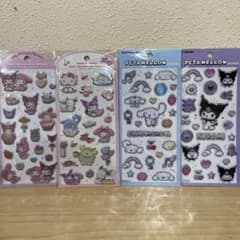 サンリオ パールマシュマロシール 4枚セット　キティ　シナモンのサムネイル