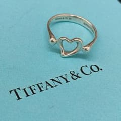 C051908)Tiffany& Co. ティファニー オープンハート リング - メルカリ