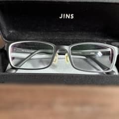 JINS マットブラックフレーム　度付きのサムネイル