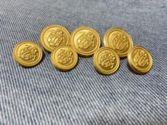 J.PRESS  ジェイ・プレス  メタル金ボタン  クレスト  9個セットのサムネイル