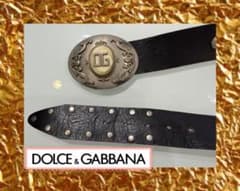 【希少⭐︎レア】DOLCE&GABBANA 天然石 スタッズ 黒レザーベルト 希少⭐︎レア】DOLCE&GABBANA 天然石 スタッズ 黒レザーベルト - メルカリ