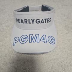 PEARLY GATES サンバイザー 　ホワイト　美品　PGMのサムネイル