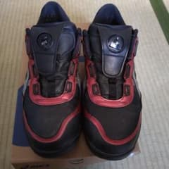 CP306 限定　ブラックXレッドメタリックxシルバー　アシックス　安全靴 CP306 限定 ブラックXレッドメタリックxシルバー アシックス 安全靴