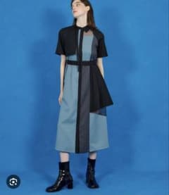 UNITED TOKYO シアーコンビブロッキングワンピースのサムネイル