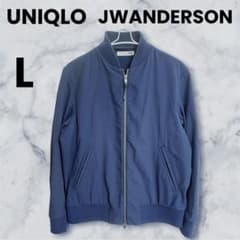 【UNIQLO×JW ANDERSON】シアサッカーショートブルゾン L 紺