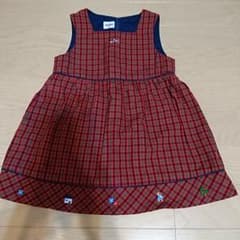 ゆかん様専用！familiarチェックワンピースのサムネイル