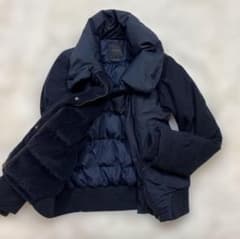 極美品　セオリー　ダウンジャケット　ブラック　黒　S ショールカラー　ミドル丈 極美品 現行 セオリー ダウンジャケット ショールカラー ネイビー M