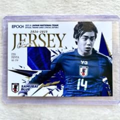 伊東純也 EPOCH ゲームジャージカード　2022 ☆【伊東純也 試合着用】100枚限定 ジャージ EPOCH サッカー 日本代表