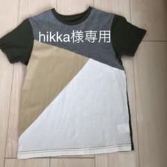 ikka(イッカ)半袖デザインTシャツ　150 カーキのサムネイル