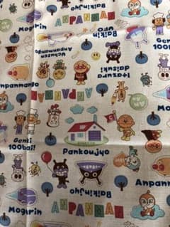 アンパンマン  生地　綿麻のサムネイル