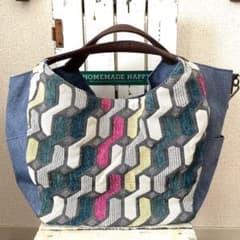 SALE☆タグなし新品♪2WAY切り替えデザインバッグのサムネイル