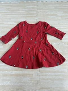 baby GAP ディズニーワンピース 18-24ヶ月　クリスマスのサムネイル