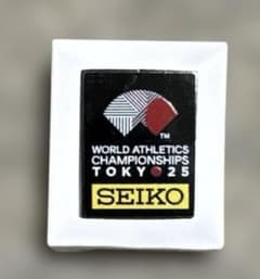 世界陸上2025 SEIKO ピンバッジ - メルカリ