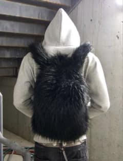 ブラックファーリュック opium fur black backpack 黒 - メルカリ
