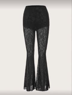 shein レースフレアパンツ シズニルック　ROMWEのサムネイル