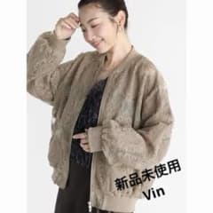 新品未使用】V in ダブルジップチュールレースブルゾン - メルカリ