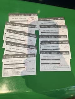 ROUND1 ONE PIECE 引き換えチケット 10枚セット朝霞店 ラウンドワン ワンピース コラボドリンク引換券10枚 朝霞店 - メルカリ