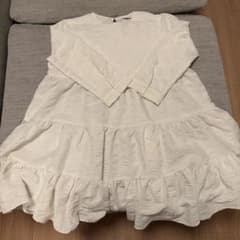 ZARA ティアードチュニック ホワイトのサムネイル
