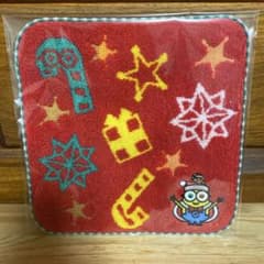 【新品】ミニオン クリスマス ミニタオル 2枚セット