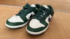 NIKE Dunk Low グリーン ホワイト スニーカーのサムネイル