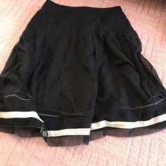 スカート ブラック シフォンのサムネイル