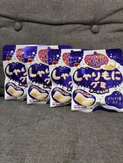 ブルボン しゃりもにグミ ヨーグルト味 4袋セット - 3