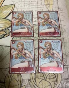 ぽ*う様 ワンピースカードゲーム ナミ 4枚セットのサムネイル