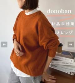 ドノバン ♡ ウォッシャブルプルオーバー ニット ♡ オレンジのサムネイル