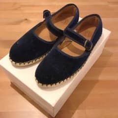 フォーマルシューズ　ベルベット　ネイビー　【値下げ中】のサムネイル