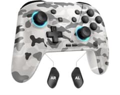 Switchプロコン コントローラー 新品 迷彩6軸ジャイロセンサー マクロ機能