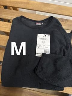 THERMOLITE エコモード　サーマルクルーネック ブラック M