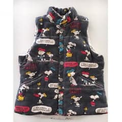 美品！One deux boo★スヌーピー中綿ベスト★Lサイズのサムネイル