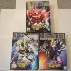 SD Gundam G Generation Zaku II Wing Gundam Nu Gundam Set