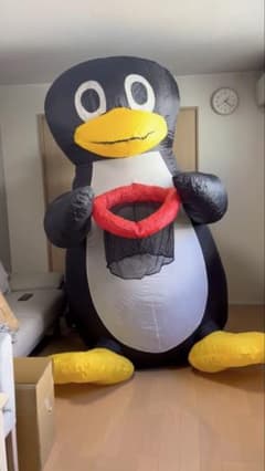 Inflatable Play Equipment, Air Pump FJ-450C, Penguin Basketball Set