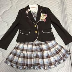 入学式 卒業式にぴったり♪女の子 フォーマルスーツ 茶色 130のサムネイル