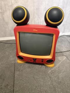 Disney STV-1400J-2 赤いブラウン管テレビ 動作確認済み - メルカリ