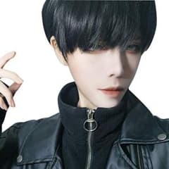 男装　ショートウィッグ　黒のサムネイル