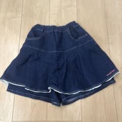 moujonjon デニムキュロットスカート 130cmのサムネイル